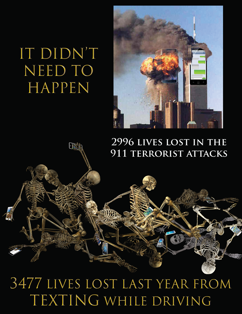 Public Service Announcement regarding texting while driving